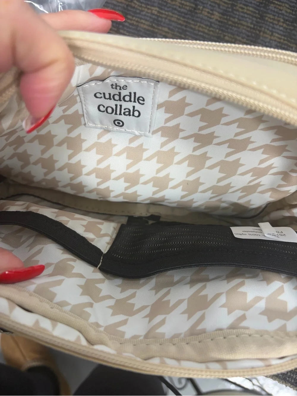 The Cuddle Collab Pet Parent Beige Crossbody Bag